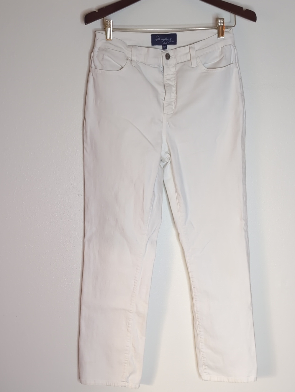 NYDJ White Straight Leg Women's Jeans